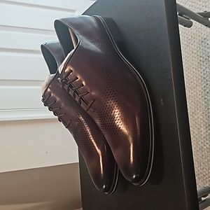 Cole Haan Men's Washington Grand Laser Wingtip Oxford - Burgundy - sz US13 mens